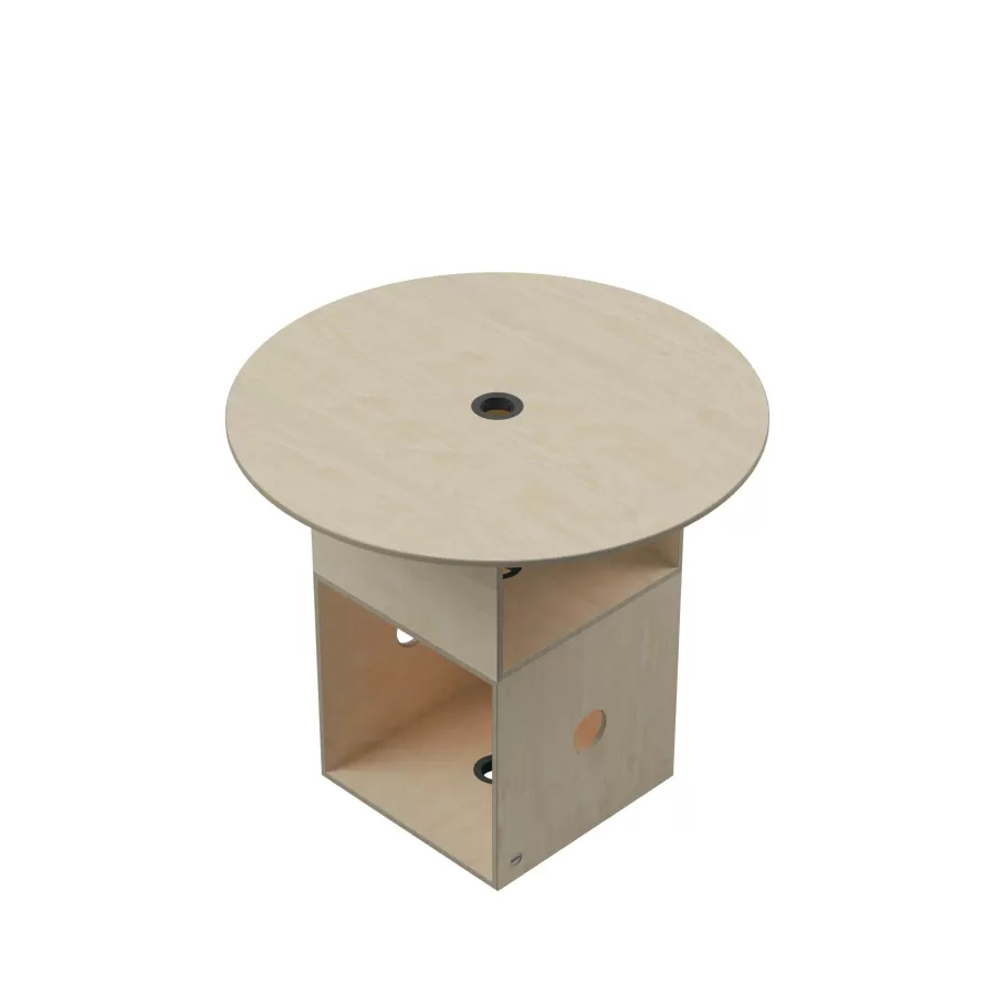 FLÖTOTTO - ACTIVE Tischplatte Quadrat 80x80 - Whiteboard-Oberfläche